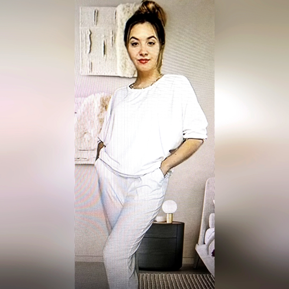 Like new white 2 piece lounge set xxl